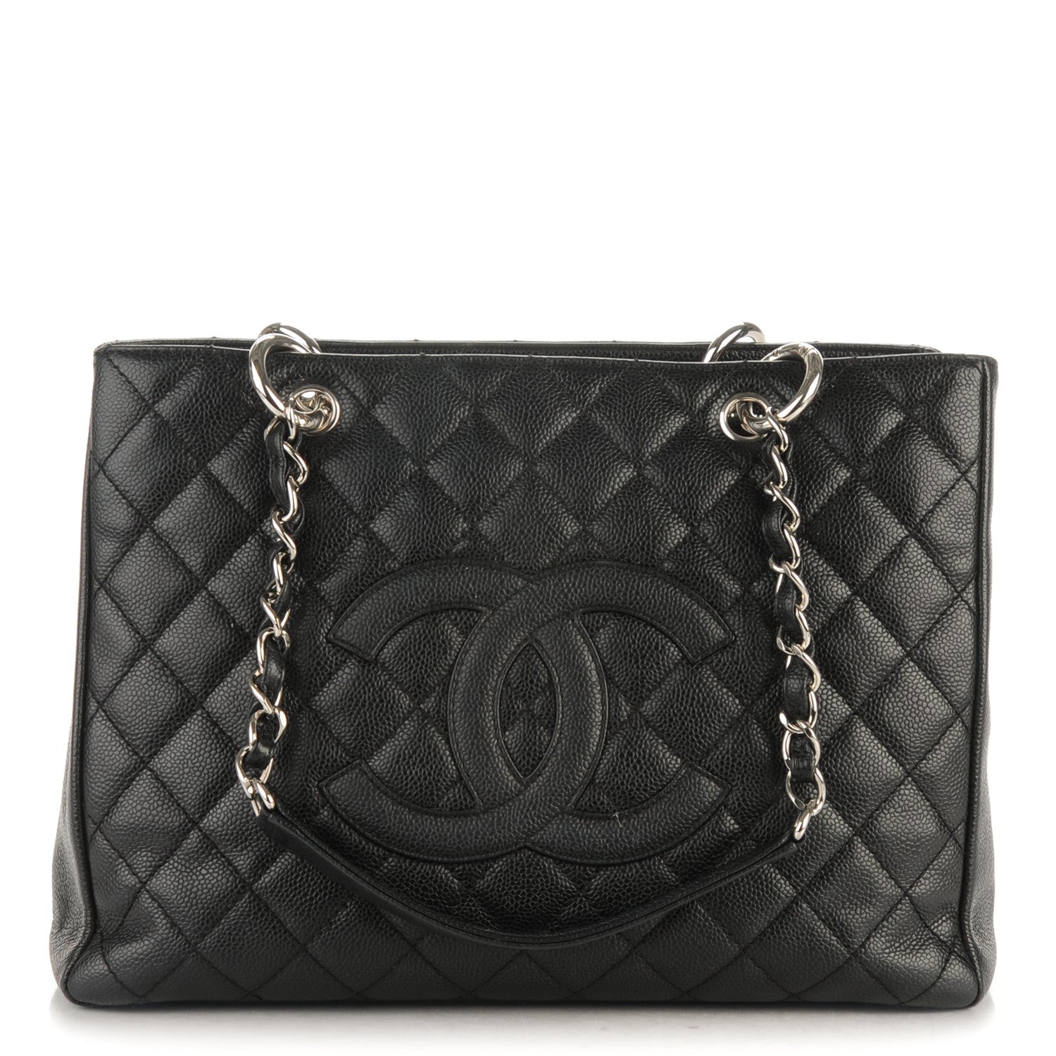 Chanel Caviar Quilted Grand Shopping Tote GST Black 1 of 7