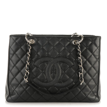 Chanel Caviar Quilted Grand Shopping Tote GST Black 1 of 7