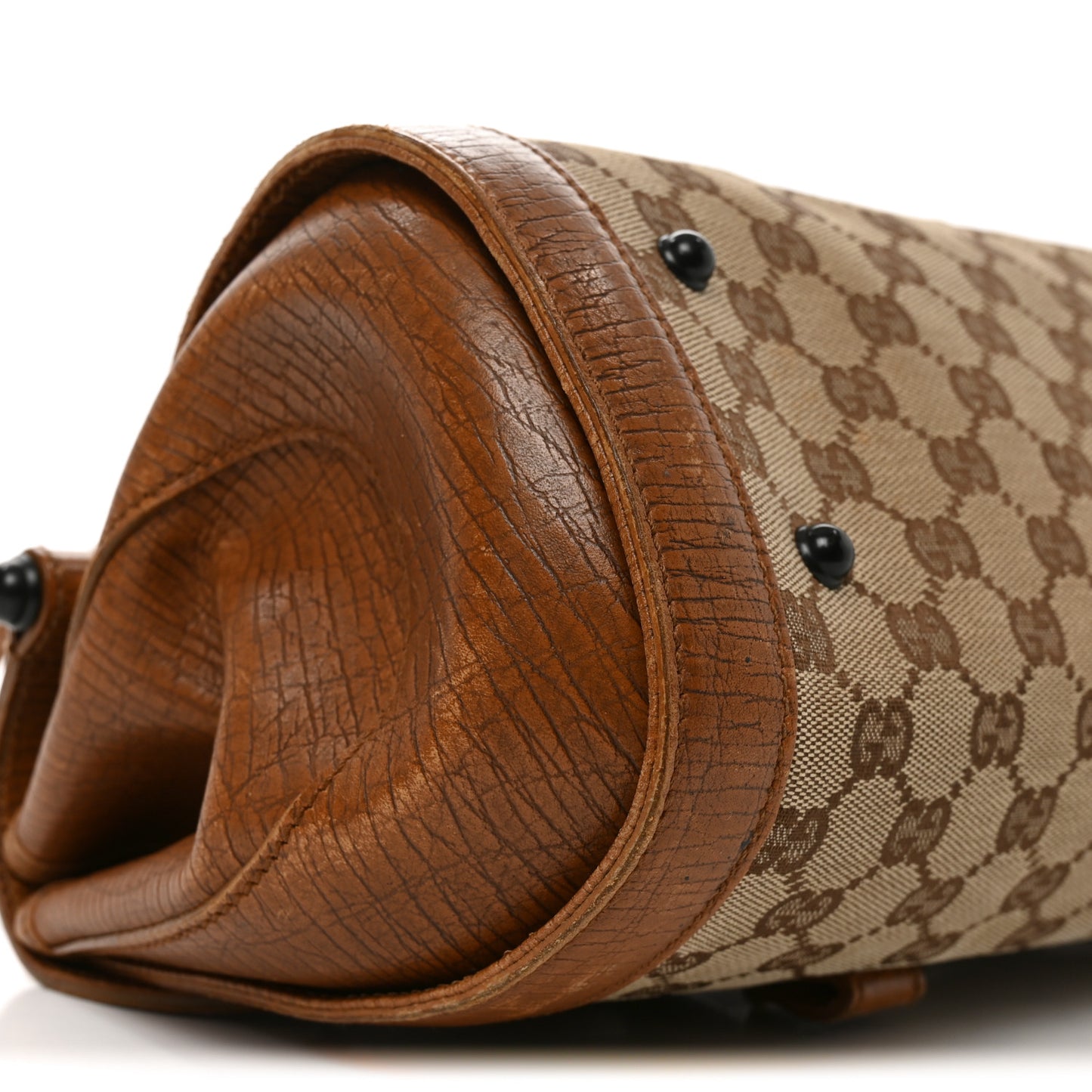Monogram Bamboo Bullet Handbag Brown