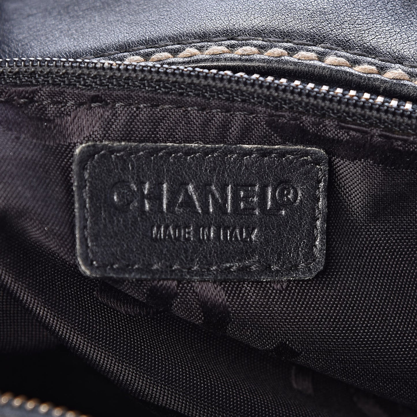Calfskin Contrast Stitch Surpique Bowler Black