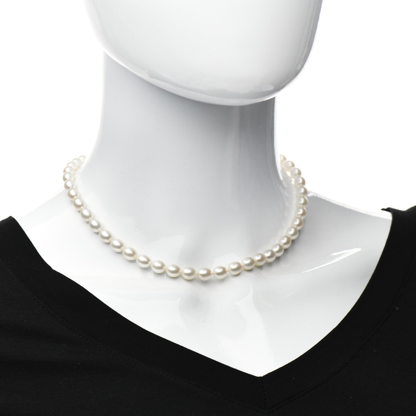 Sterling Silver Pearl Elsa Peretti Open Heart Necklace