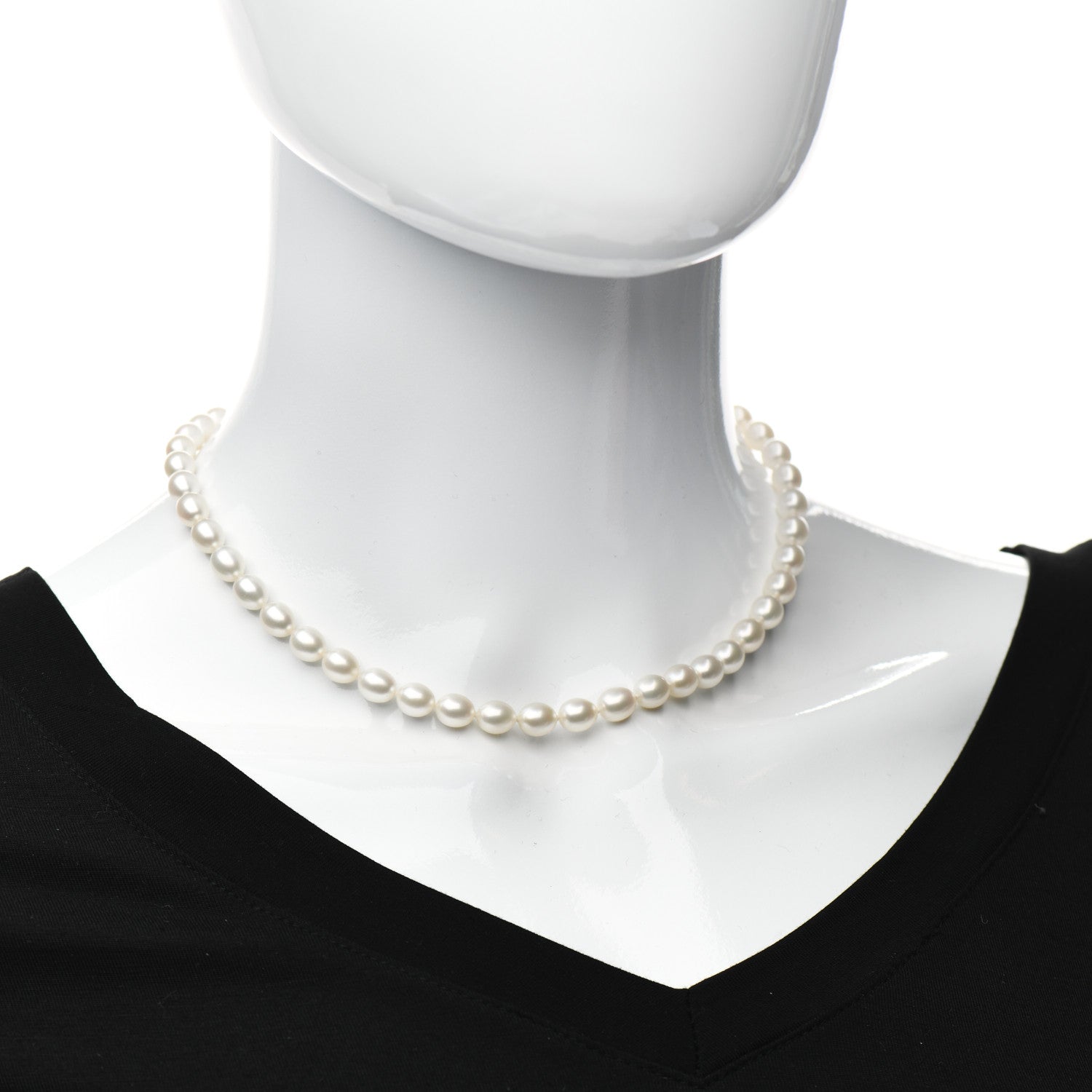 Tiffany Sterling Silver Pearl Elsa Peretti Open Heart Necklace 2 of 4