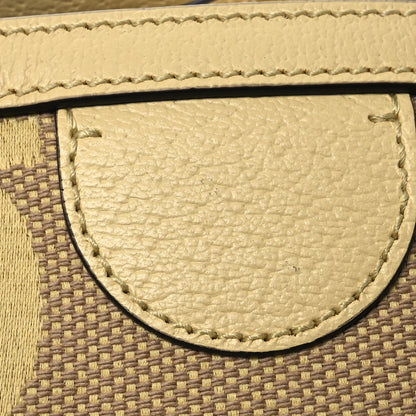 Gucci Monogram Jumbo GG Textured Dollar Calfskin Medium Ophidia Shopping Tote Beige Banana 11 of 11