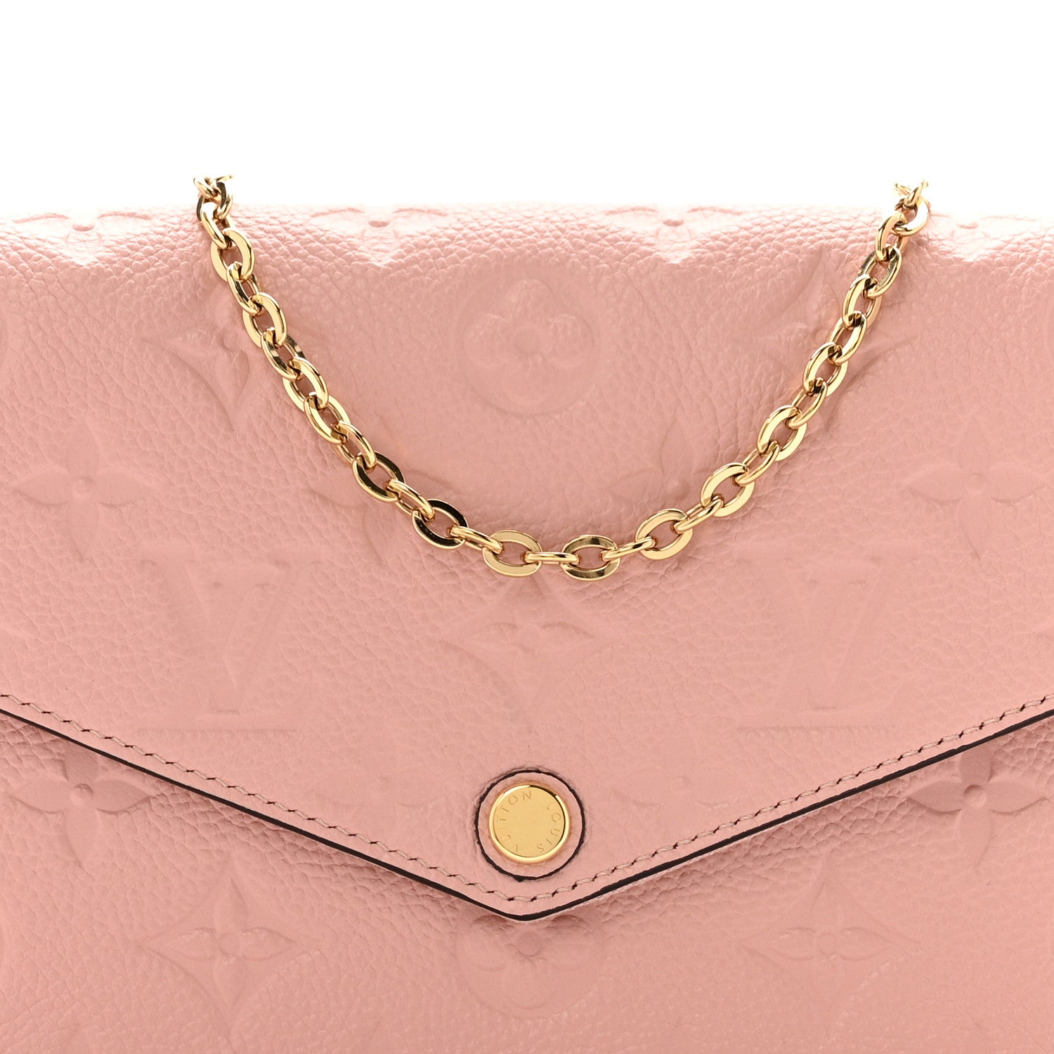 Louis Vuitton Empreinte Pochette Felicie Chain Wallet Rose Poudre 7 of 11
