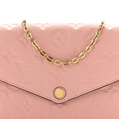 Louis Vuitton Empreinte Pochette Felicie Chain Wallet Rose Poudre 7 of 11