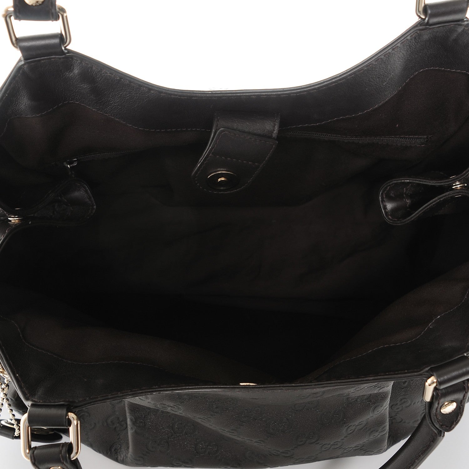 Gucci Guccissima Vitello Tender Large Sukey Tote Testa di Moro 5 of 6