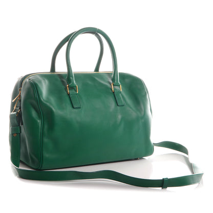 Saint Laurent Calfskin Leather Classic Duffle 6 Green 3 of 8