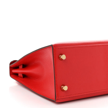 Hermes Chevre Chamkila Kelly Sellier 25 Rouge de Coeur 9 of 11