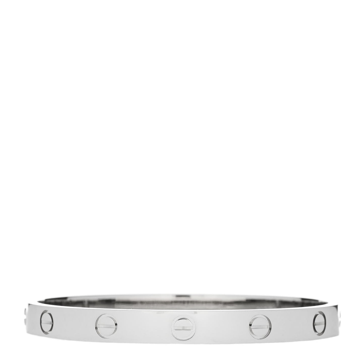18K White Gold LOVE Bracelet 16