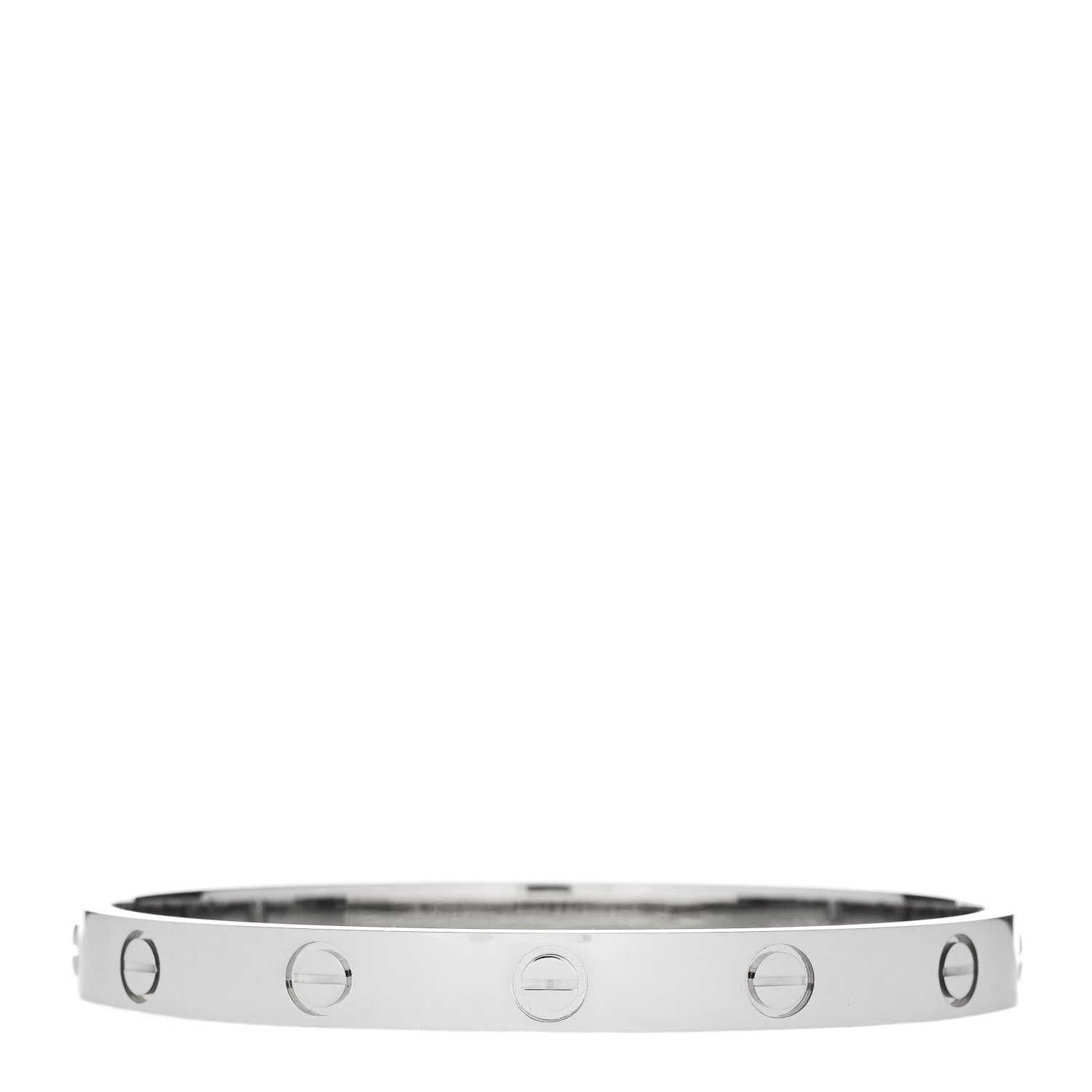 Cartier 18K White Gold LOVE Bracelet 16 2 of 9
