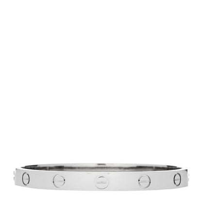 Cartier 18K White Gold LOVE Bracelet 16 2 of 9
