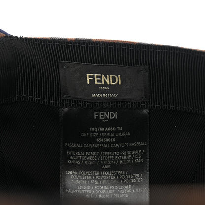 Fendi Canvas FF Reloaded Baseball Hat Tobacco Bleu 7 of 7