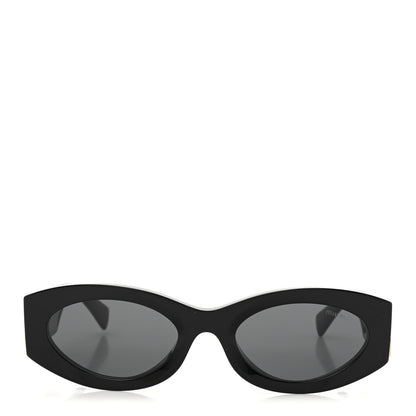 Miu Miu Acetate Oval Glimpse Sunglasses SMU11W Black 2 of 8