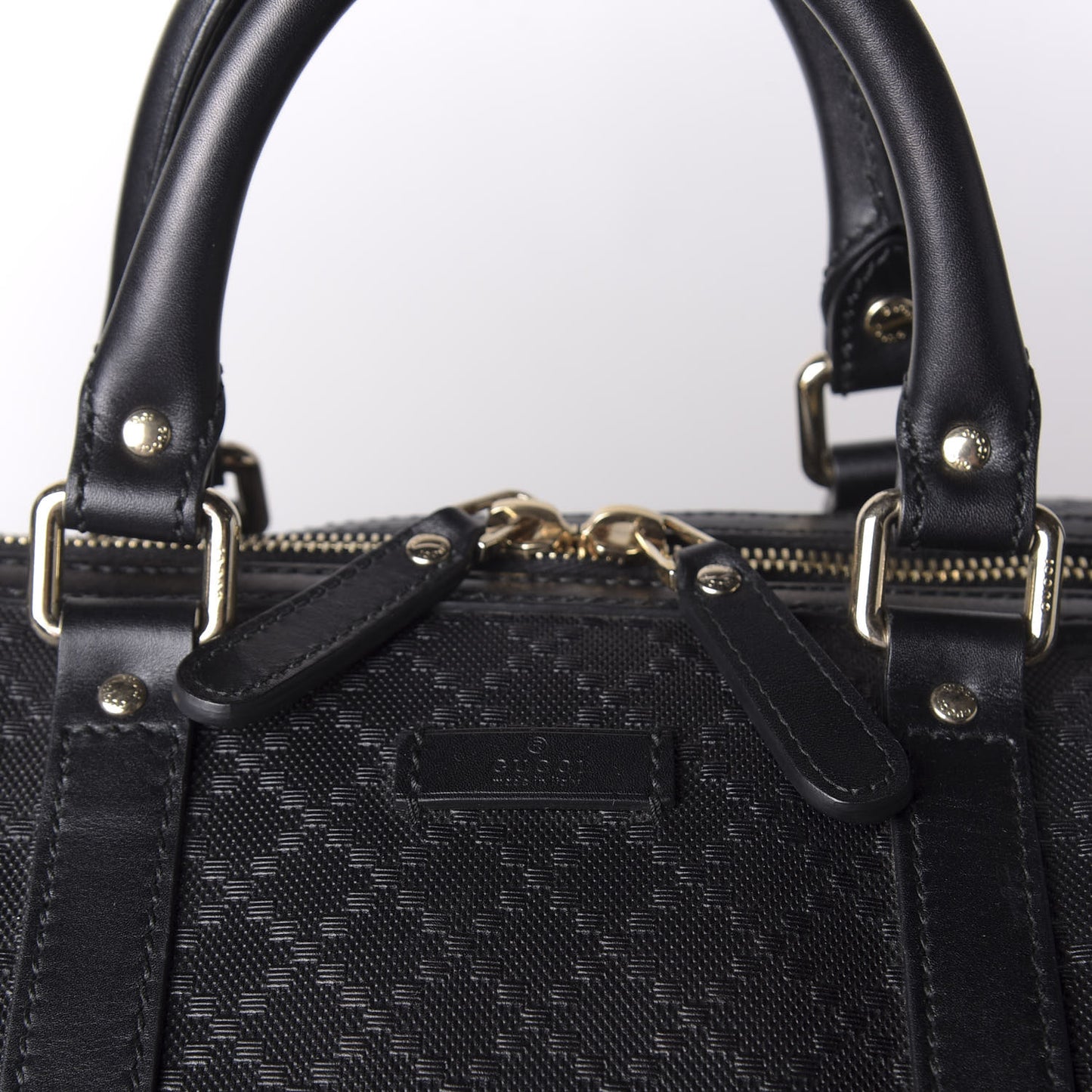 Bright Diamante Large Carry On Duffle Black