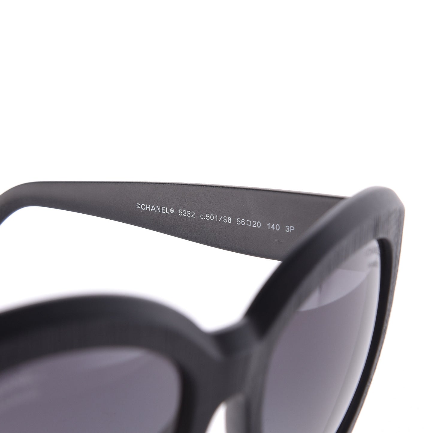 Tweed Effect CC Polarized Butterfly Signature Sunglasses 5332 Black