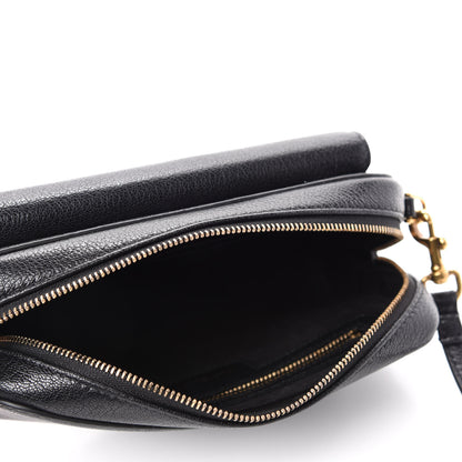 Christian Dior Goatskin Double Saddle Pouch Black 5 of 10