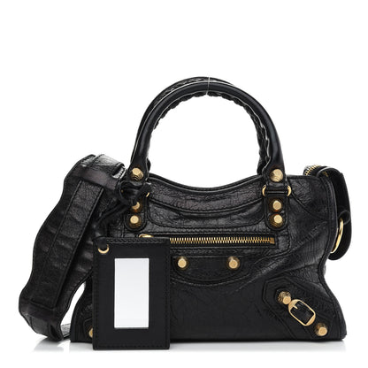 Balenciaga Agneau Giant 12 Gold Hardware Mini City Black 1 of 8