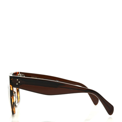 Celine Acetate Cat Eye Sunglasses CL4004IN Havana Black 3 of 7