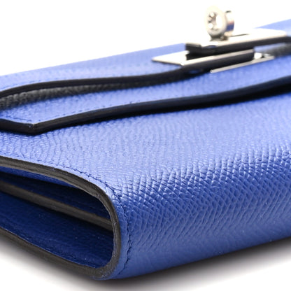 Hermes Epsom Kelly Longue Wallet Bleu Electrique 8 of 10
