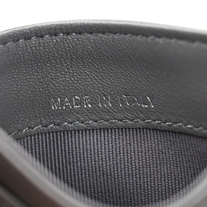 Chanel Lambskin Chevron Quilted Card Holder Grey 7 of 8
