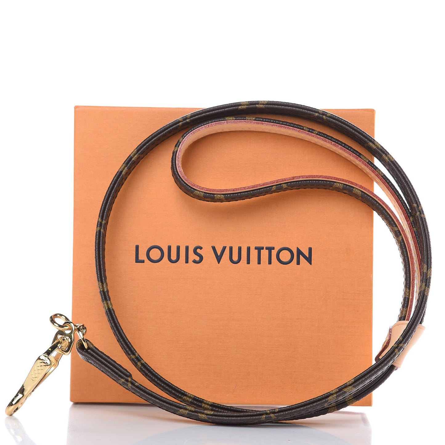 Monogram Baxter Dog Leash MM