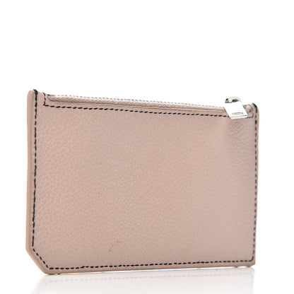 Saint Laurent Grained Calfskin 5 Fragments Zip Pouch Card Holder Marble Pink 3 of 7