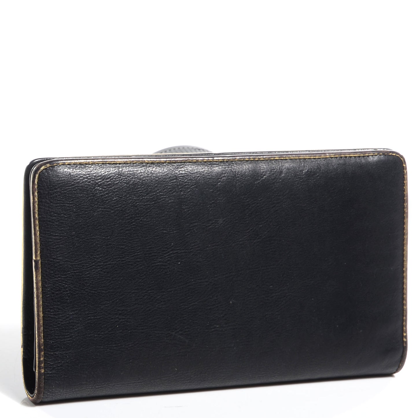 Leather Yen Wallet Black