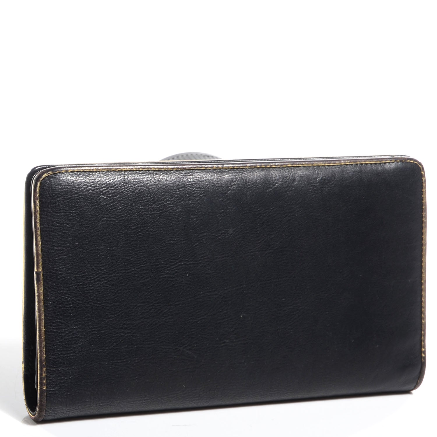 Chanel Leather Yen Wallet Black 3 of 7
