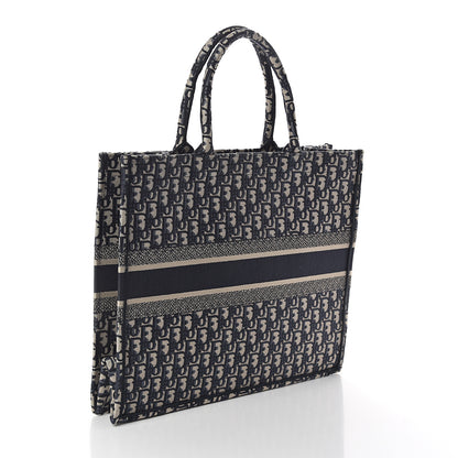 Christian Dior Oblique Book Tote Blue Multicolor 2 of 8