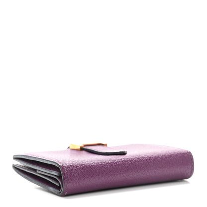 Hermes Chevre Mysore Mini Bearn Wallet Anemone 4 of 8