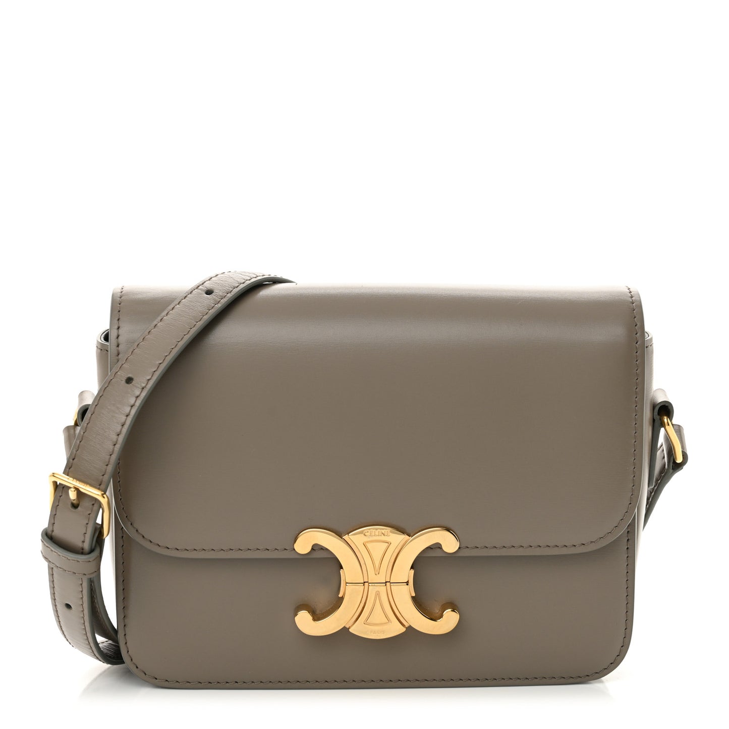 Shiny Calfskin Teen Triomphe Pebble