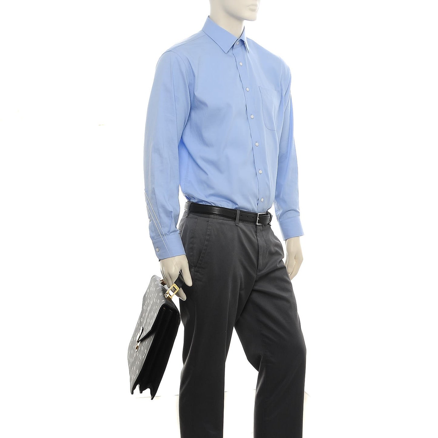 Monogram Coated Canvas Portfolio Case Black