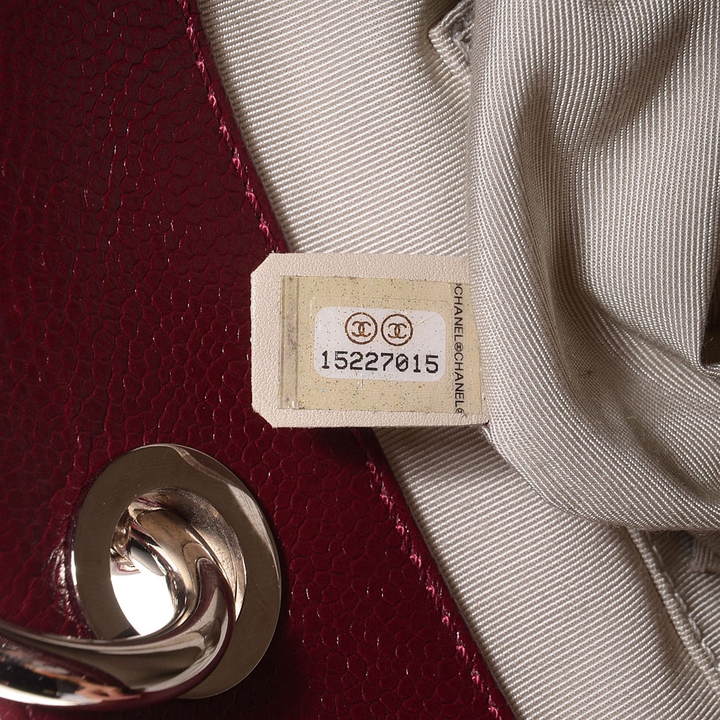 Caviar Grand Shopping Tote GST Dark Red