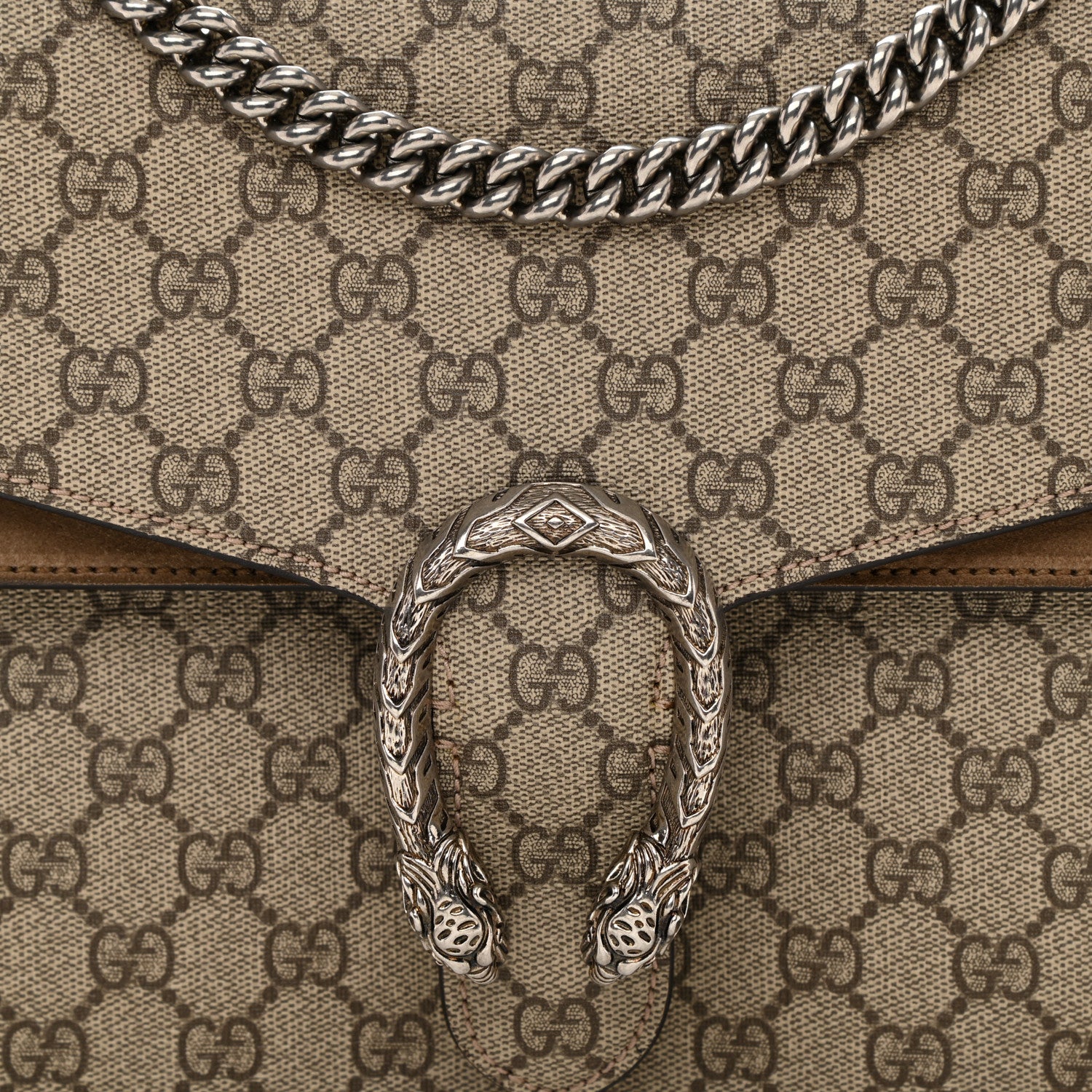 Gucci GG Supreme Monogram Medium Dionysus Shoulder Bag Taupe 18 of 19