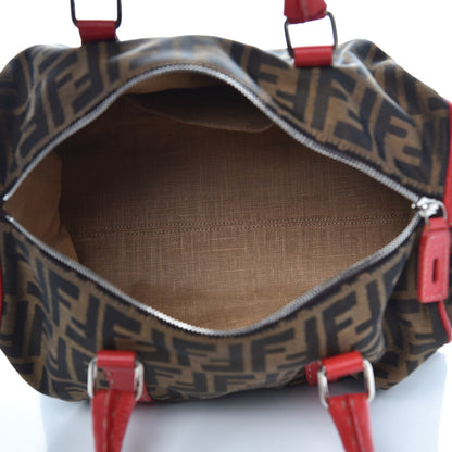 Fendi Zucca Cuoio Romano Selleria Medium Boston Tobacco Rosso Scuro 5 of 9