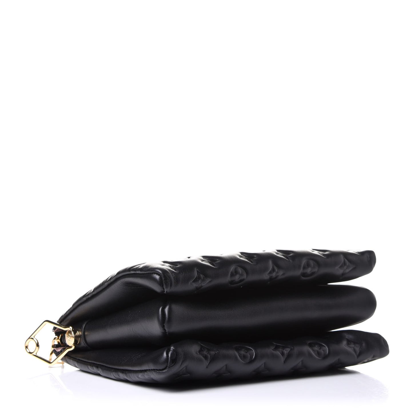 Lambskin Embossed Monogram Coussin PM Black