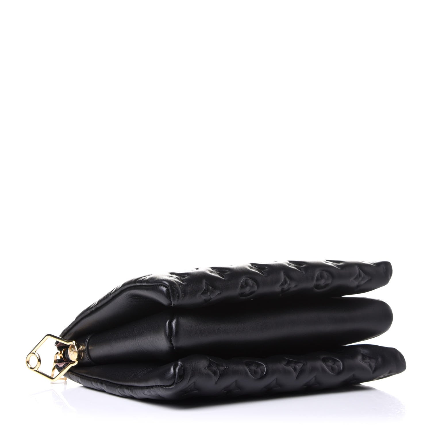 Louis Vuitton Lambskin Embossed Monogram Coussin PM Black 4 of 7