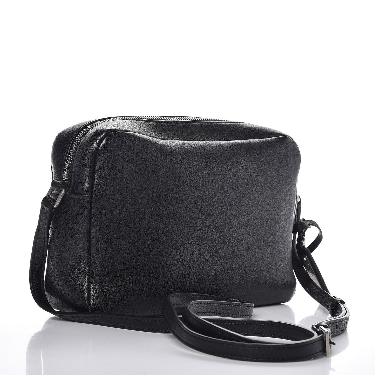 Lambskin Monogram Small Lou Camera Bag Black