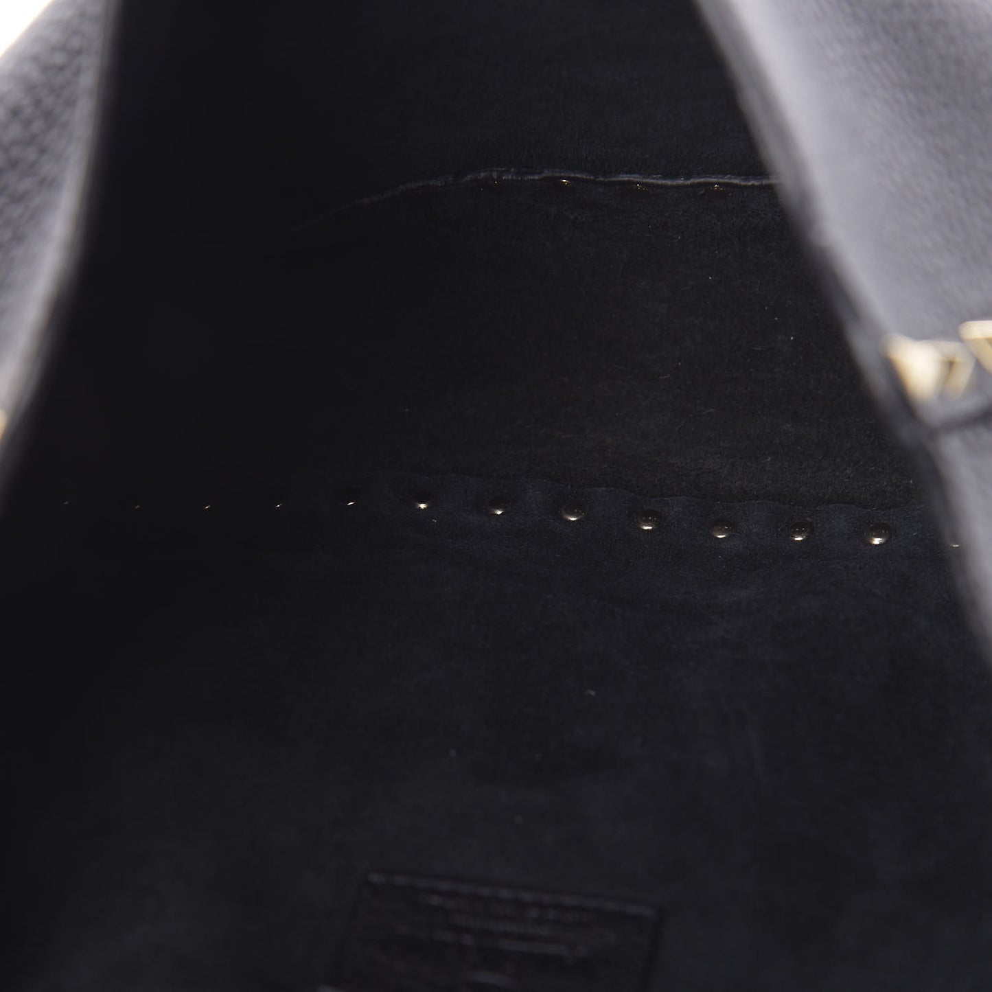 Pebbled Calfskin Rockstud Flip Lock Flap Messenger Satchel Black