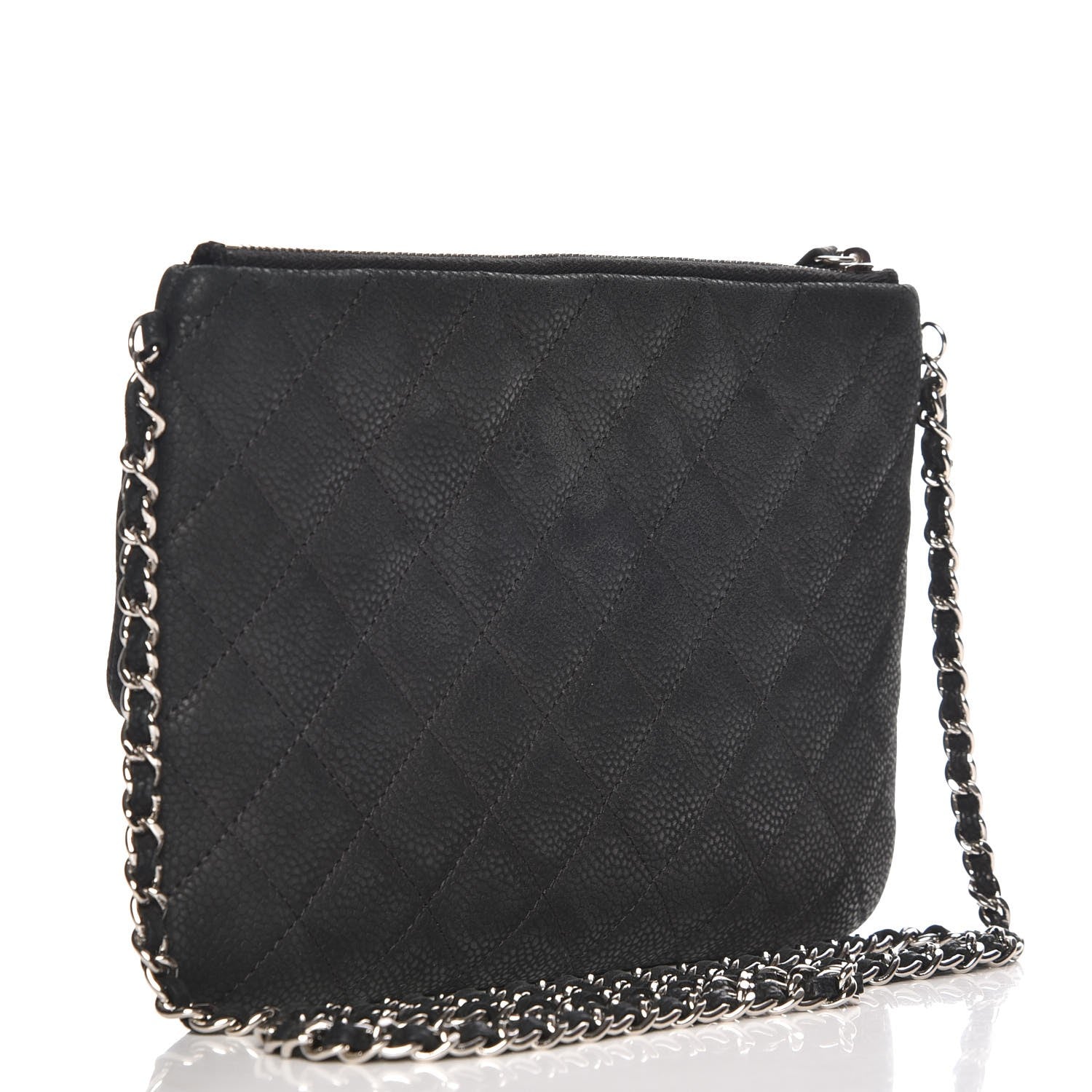 Chanel Iridescent Caviar Quilted Daily Zip Crossbody Bag Black 3 of 7