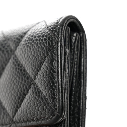 Chanel Caviar Quilted Flap Card Holder Black 10 of 11