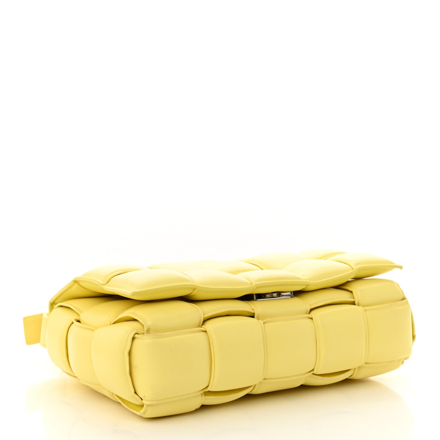 Nappa Maxi Intreccio Padded Cassette Crossbody Bag Sherbert