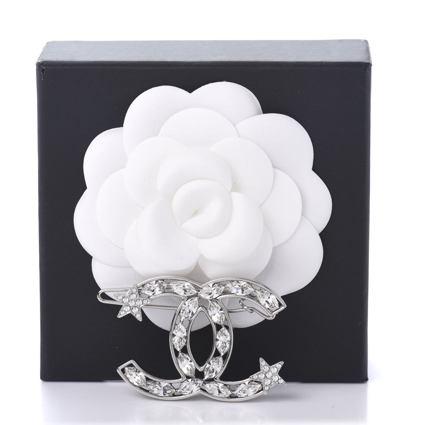 Crystal Starfall CC Hair Clip Silver