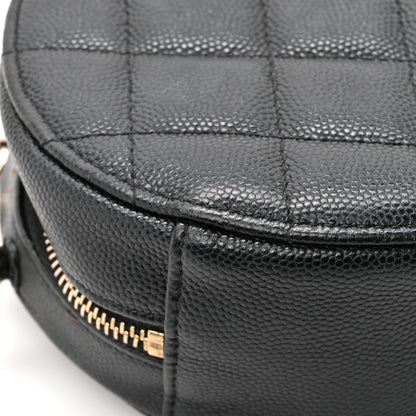 Chanel Caviar Quilted Round Clutch With Chain Black 12 of 12