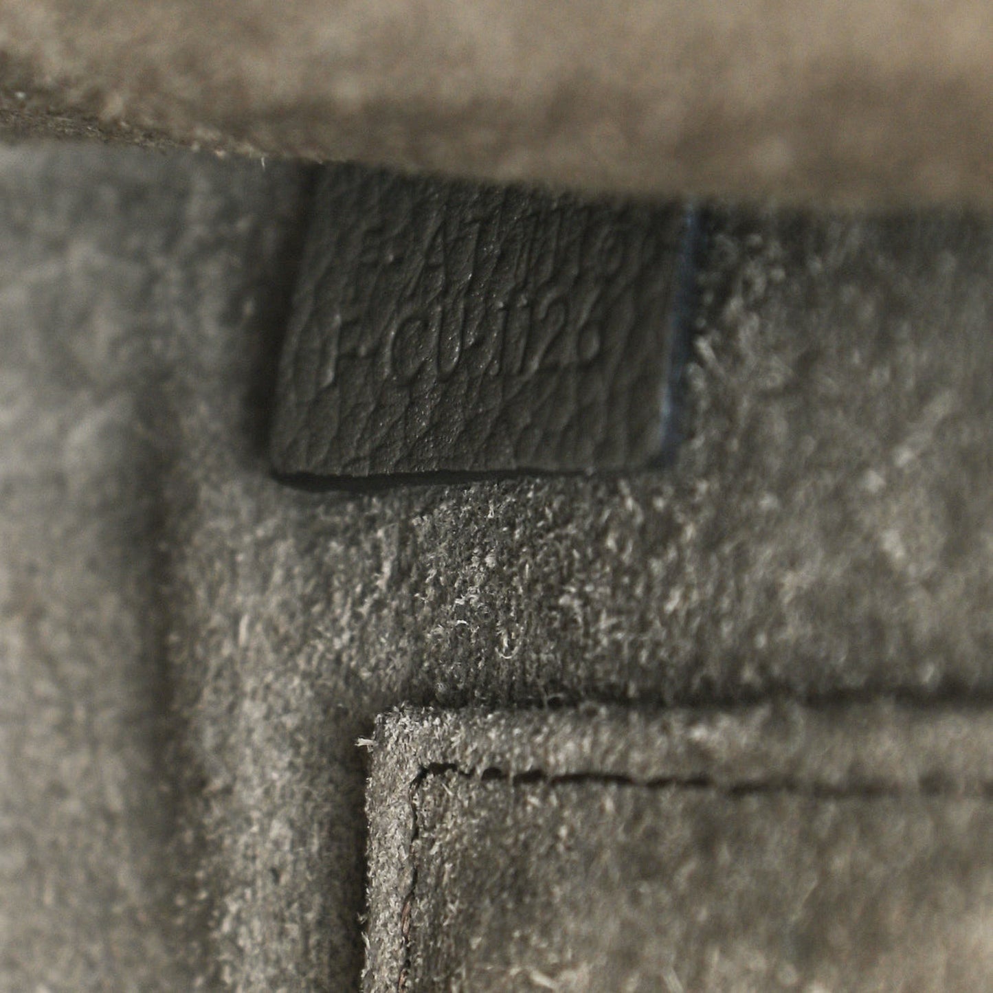 Drummed Calfskin Nano Luggage Souris