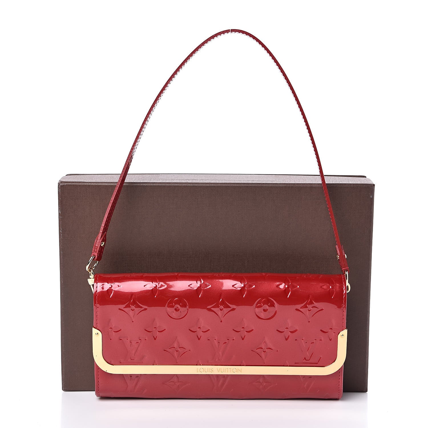 Louis Vuitton Vernis Rossmore MM Pomme D'Amour 10 of 10