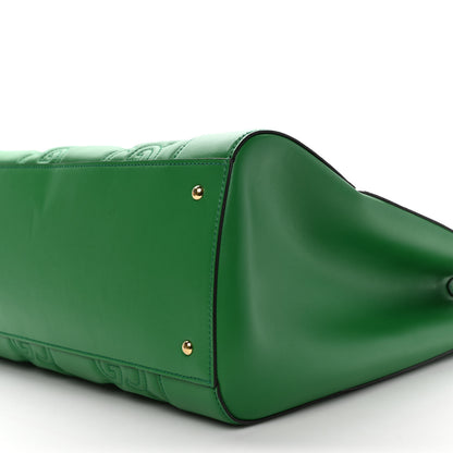 Gucci Calfskin GG Matelasse Tote Bag Bright Green 7 of 7