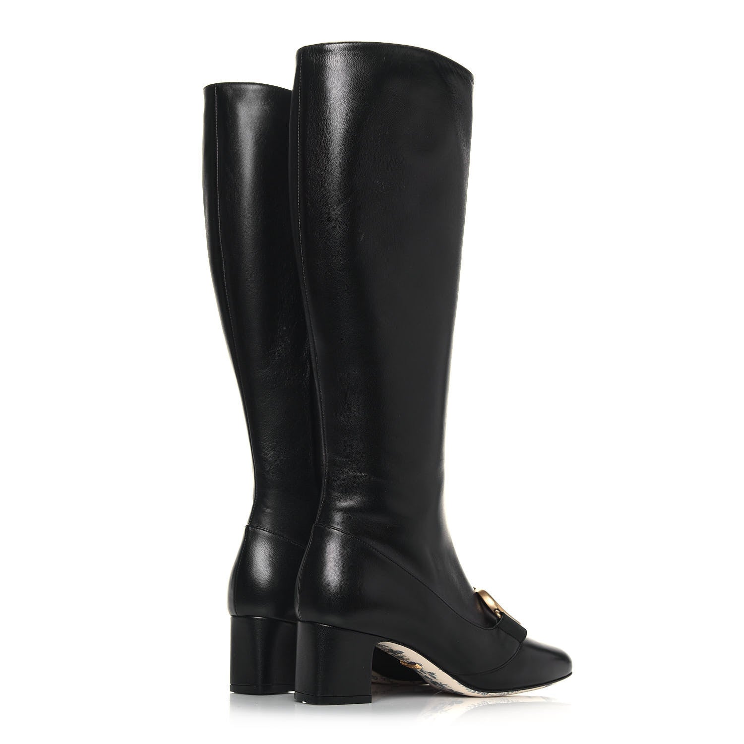 Gucci Malaga Kid GG Victoire 55mm Boots 36 Black 4 of 8