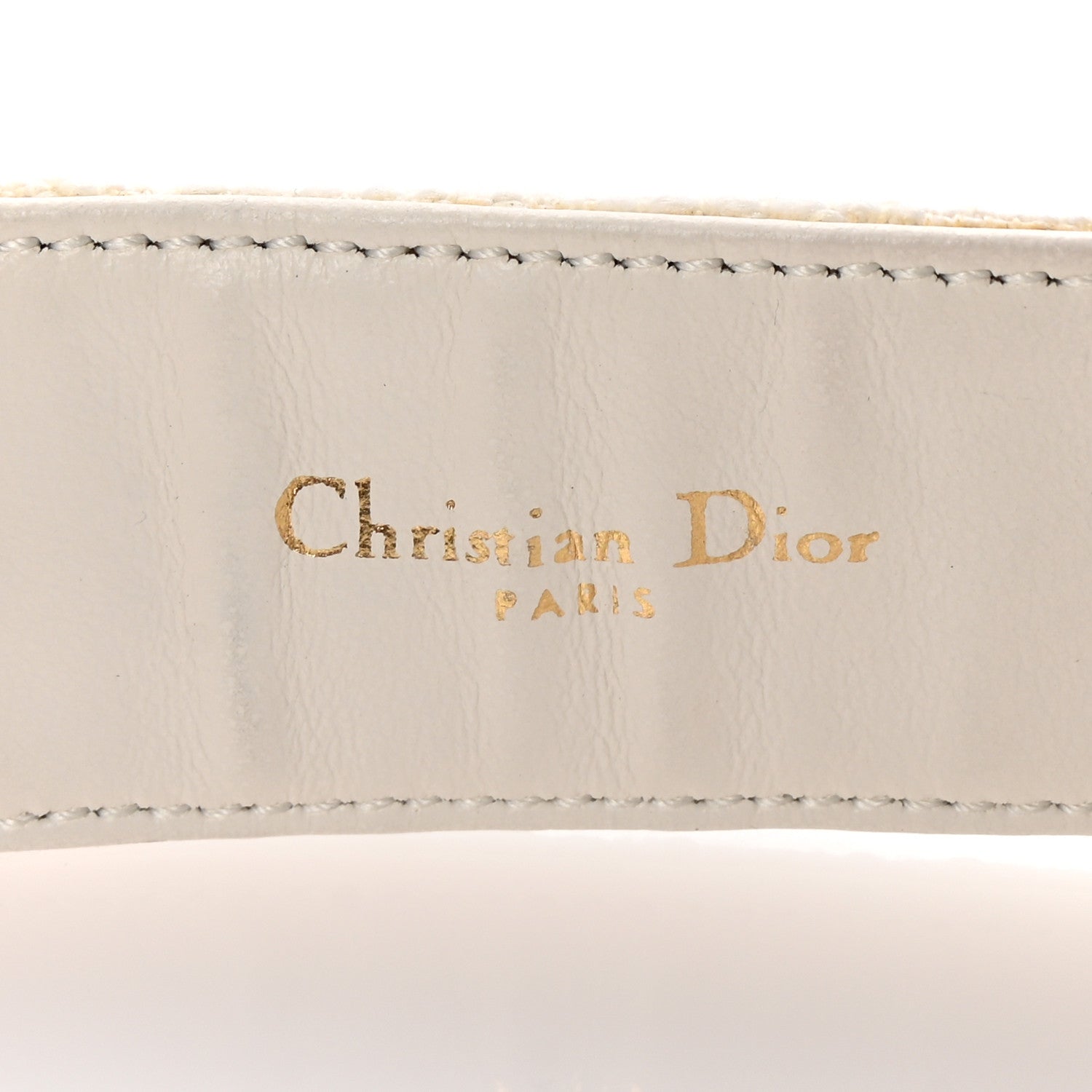 Christian Dior Oblique Diorquake Belt 75 30 Ivory 5 of 7