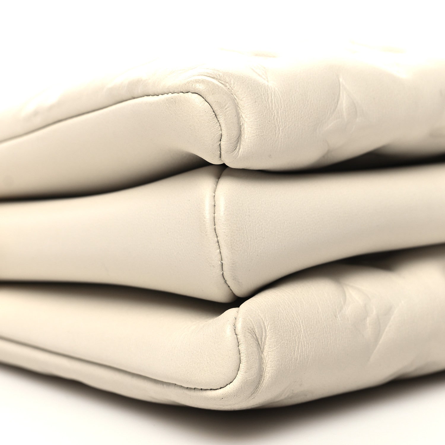 Louis Vuitton Lambskin Embossed Monogram Coussin PM Beige Cream 10 of 11
